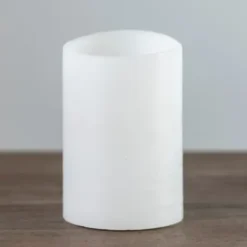 Flameless Candles-Kirkland's Home Rustic Led Pillar Candle, 4X6 In. White