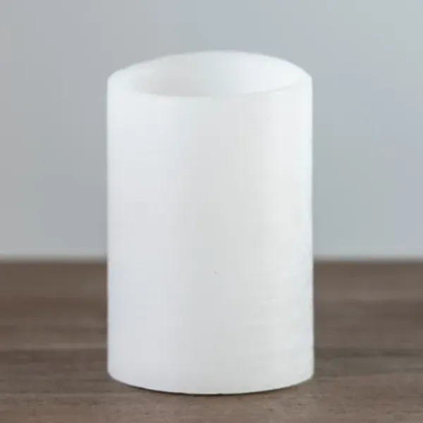 Flameless Candles-Kirkland's Home Rustic Led Pillar Candle, 4X6 In. White