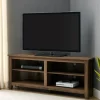 Tv Stands & Media Consoles-Kirkland's Home Rustic Oak Corner Tv Stand Brown