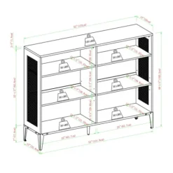 Entryway Furniture-Kirkland's Home Rustic Oak Mesh Accent Bookshelf Brown
