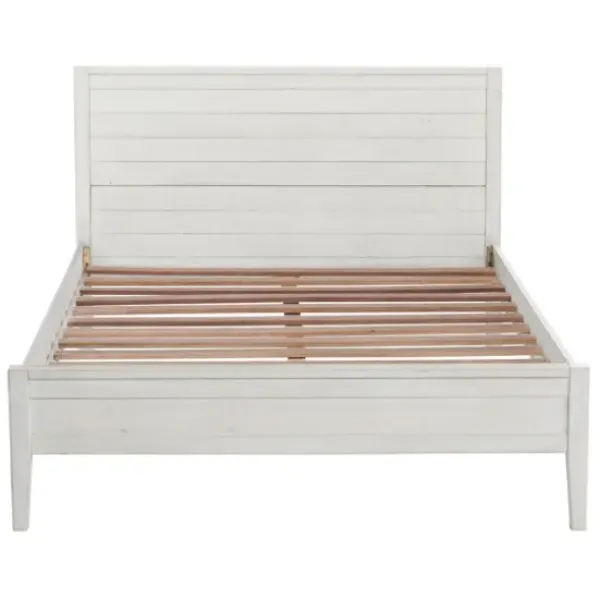 Beds & Headboards-Kirkland's Home Rustic Pine Panel 3-Pc. Full Bedroom Set White