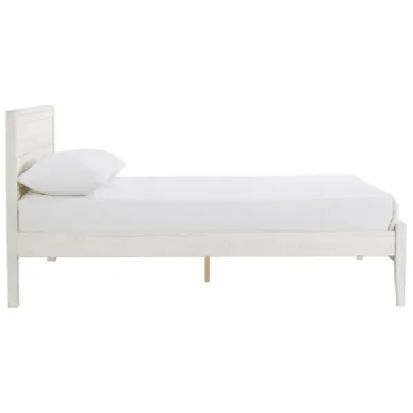 Beds & Headboards-Kirkland's Home Rustic Pine Panel 3-Pc. Full Bedroom Set White
