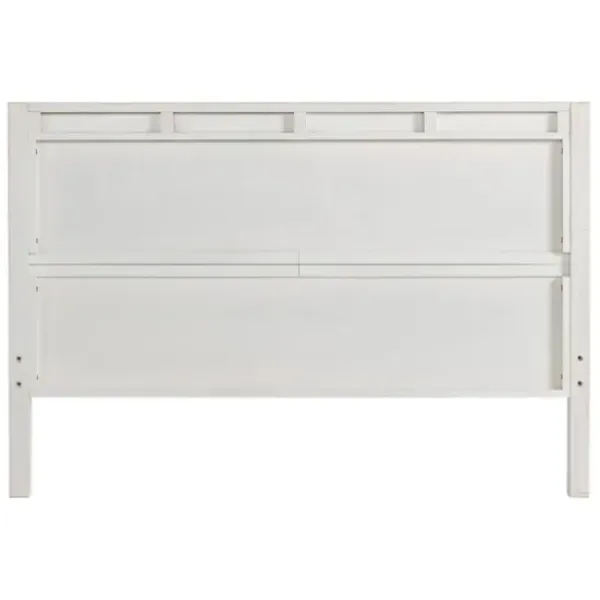 Beds & Headboards-Kirkland's Home Rustic Pine Panel 3-Pc. Full Bedroom Set White