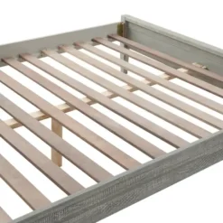 Beds & Headboards-Kirkland's Home Rustic Pine Panel 3-Pc. Full Bedroom Set Gray