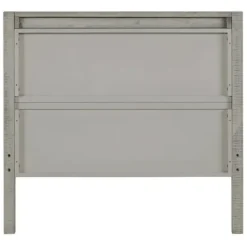 Beds & Headboards-Kirkland's Home Rustic Pine Panel 3-Pc. Twin Bedroom Set Gray