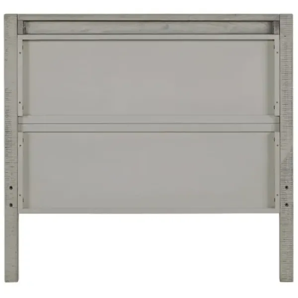 Beds & Headboards-Kirkland's Home Rustic Pine Panel 3-Pc. Twin Bedroom Set Gray