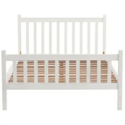 Beds & Headboards-Kirkland's Home Rustic Pine Spindle Full Bed Frame White