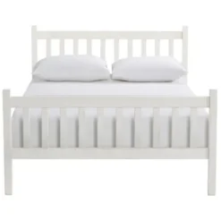 Beds & Headboards-Kirkland's Home Rustic Pine Spindle Full Bed Frame White