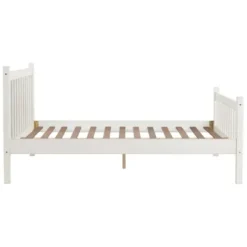 Beds & Headboards-Kirkland's Home Rustic Pine Spindle Full Bed Frame White