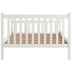 Beds & Headboards-Kirkland's Home Rustic Pine Spindle Full Bed Frame White