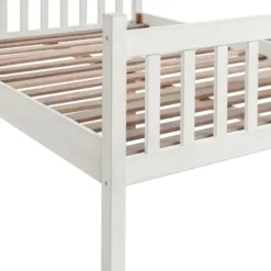 Beds & Headboards-Kirkland's Home Rustic Pine Spindle Full Bed Frame White