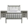 Beds & Headboards-Kirkland's Home Rustic Pine Spindle 3-Pc. Twin Bedroom Set Gray