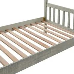 Beds & Headboards-Kirkland's Home Rustic Pine Spindle 3-Pc. Twin Bedroom Set Gray