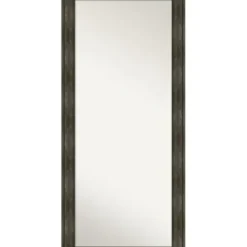Full Length & Floor Mirrors-Kirkland's Home Rustic Rail Charred Framed Mirror, 30X66 In.