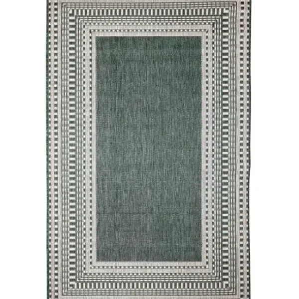 Outdoor Rugs-Kirkland's Home Rustic Southern Indoor/Outdoor Area Rug, 7X9 Ivory/Orange