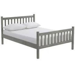Beds & Headboards-Kirkland's Home Rustic Spindleback Full Bed Frame Gray