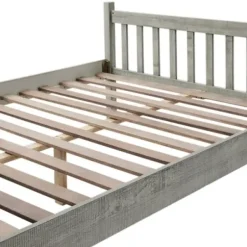 Beds & Headboards-Kirkland's Home Rustic Spindleback Full Bed Frame Gray