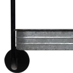 Shelves-Kirkland's Home Rustic Three Tiered Galvanized Metal Wall Shelf