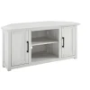 Tv Stands & Media Consoles-Kirkland's Home Rustic White Katy-Corner Tv Stand