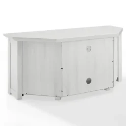 Tv Stands & Media Consoles-Kirkland's Home Rustic White Katy-Corner Tv Stand