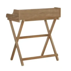 Office Furniture-Kirkland's Home Rustic Wooden Folding Desk Brown