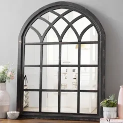 Decorative Mirrors-Kirkland's Home Sadie Arch Wall Mirror Black