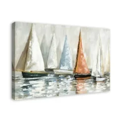 Canvas Art-Kirkland's Home Sailboat Dreams Canvas Art Print Ivory/Orange/Blue
