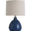 Table Lamps-Kirkland's Home Sailor Blue Ceramic Table Lamp Tan