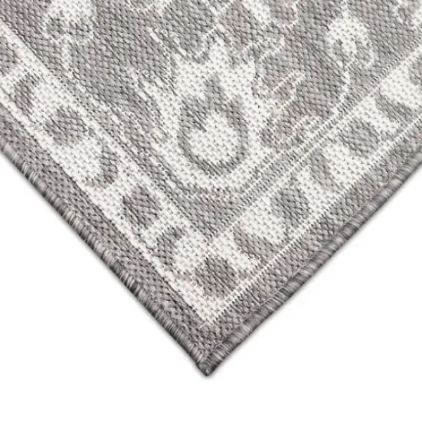 Outdoor Rugs-Kirkland's Home Sand Botanical Hannah Indoor/Outdoor Rug, 7X9 Yellow