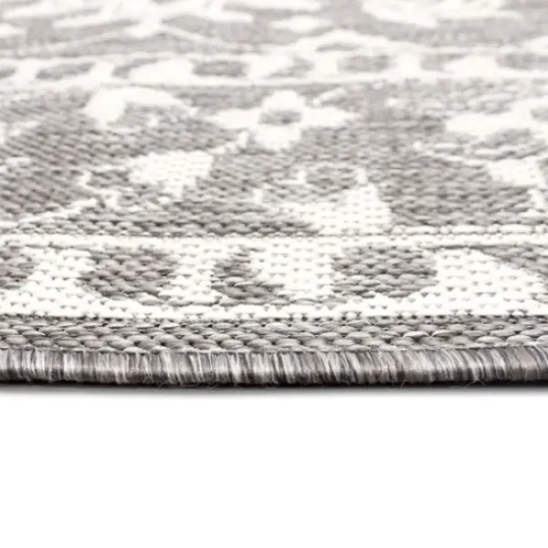 Outdoor Rugs-Kirkland's Home Sand Botanical Hannah Indoor/Outdoor Rug, 7X9 Yellow