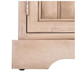 Cabinets & Sideboards-Kirkland's Home Sand Cabinet With Natural Woven Baskets Tan