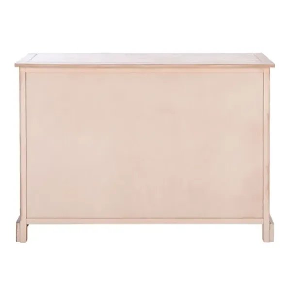 Cabinets & Sideboards-Kirkland's Home Sand Cabinet With Natural Woven Baskets Tan