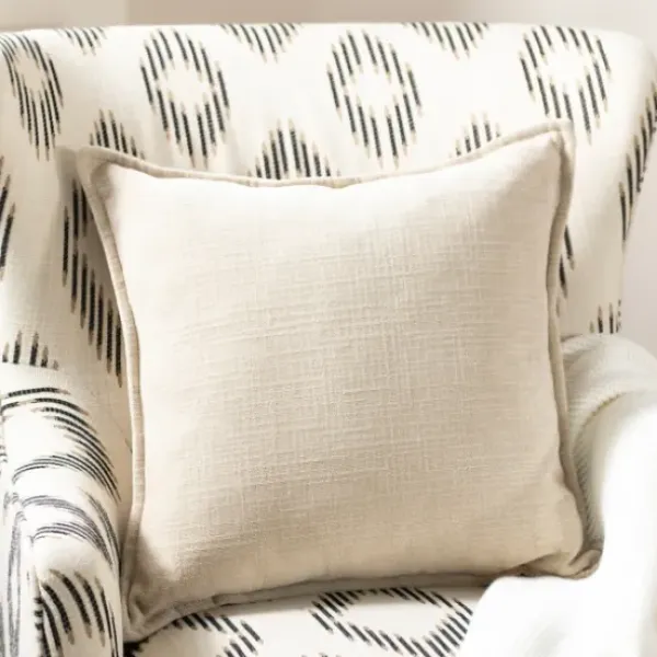 Pillows-Kirkland's Home Sand Chenille Throw Pillow Ivory