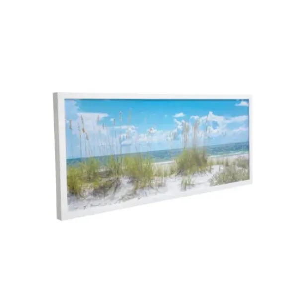 Framed Art-Kirkland's Home Sand Dunes Framed Art Print Blue/White/Green