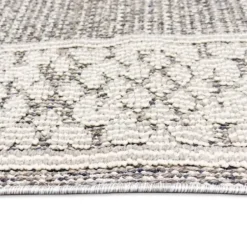 Outdoor Rugs-Kirkland's Home Sand Embellished Scroll Indoor/Outdoor Rug, 4X7 Tan/White