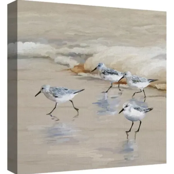 Canvas Art-Kirkland's Home Sandpiper Beach I And Ii Art Prints, Set Of 2 Tan