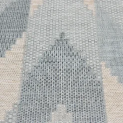 Outdoor Rugs-Kirkland's Home Sandstone Natural Trellis Outdoor Area Rug, 4X6 Tan/White