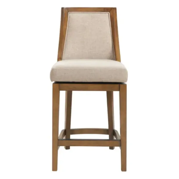 Bar Stools & Counter Height Stools-Kirkland's Home Sandy Beige Swivel 2-Pc. Square Counter Stool Set Tan