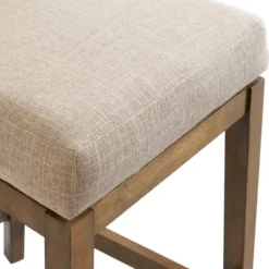 Bar Stools & Counter Height Stools-Kirkland's Home Sandy Beige Swivel 2-Pc. Square Counter Stool Set Tan
