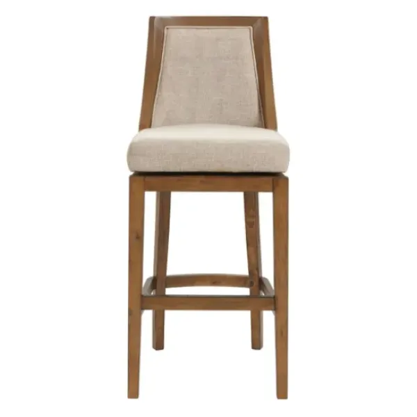 Bar Stools & Counter Height Stools-Kirkland's Home Sandy Beige Swivel Square Bar Stool Tan