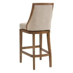 Bar Stools & Counter Height Stools-Kirkland's Home Sandy Beige Swivel Square Bar Stool Tan