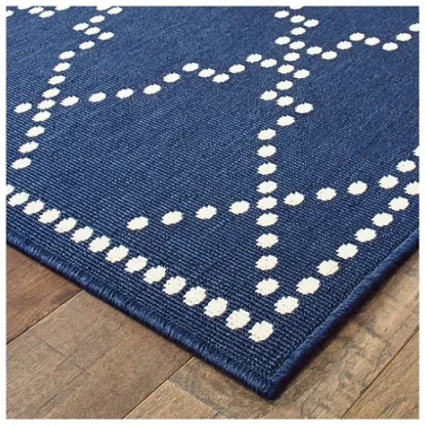 Outdoor Rugs-Kirkland's Home Sandy Diamond Center Indoor/Outdoor Area Rug, 8X10 Tan