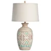 Table Lamps-Kirkland's Home Santa Fe Carved Motif Table Lamp Tan
