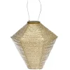 Outdoor Lighting-Kirkland's Home Sashiko Diamond Hanging Led Outdoor Lantern Gold