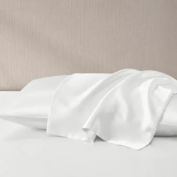 Bed Sheets-Kirkland's Home Satin King 2-Pc. Pillow Case Set White