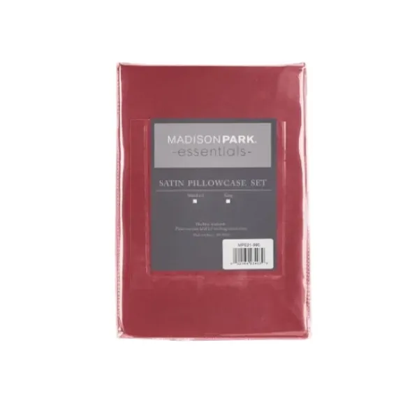 Bed Sheets-Kirkland's Home Satin King 2-Pc. Pillow Case Set Red