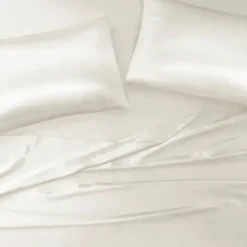 Bed Sheets-Kirkland's Home Satin King 2-Pc. Pillow Case Set Ivory