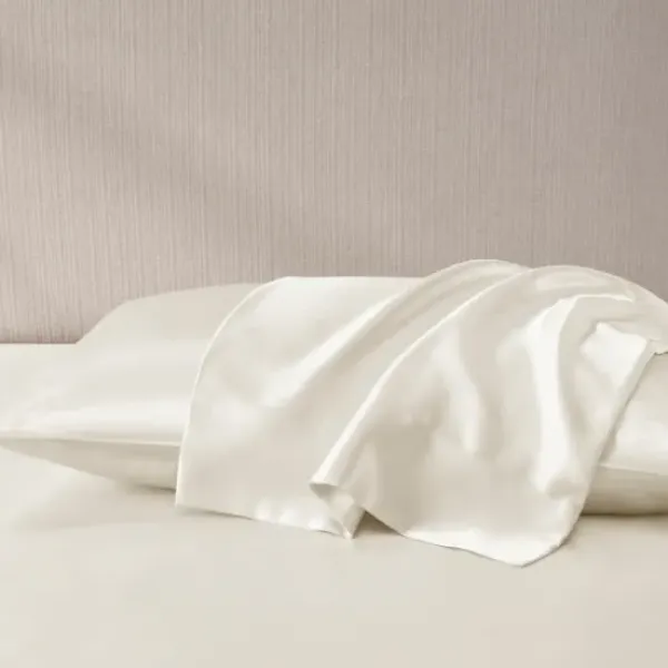 Bed Sheets-Kirkland's Home Satin King 2-Pc. Pillow Case Set Ivory