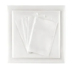 Bed Sheets-Kirkland's Home Satin 6-Pc. King Sheet Set White