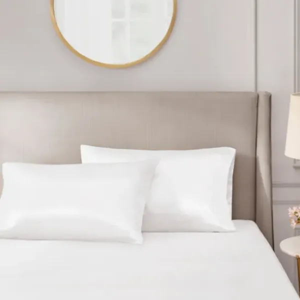 Bed Sheets-Kirkland's Home Satin Standard 2-Pc. Pillow Case Set White